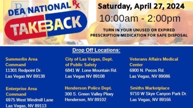 DEA PILL TAKE BACK INFO - APRIL 27, 2024